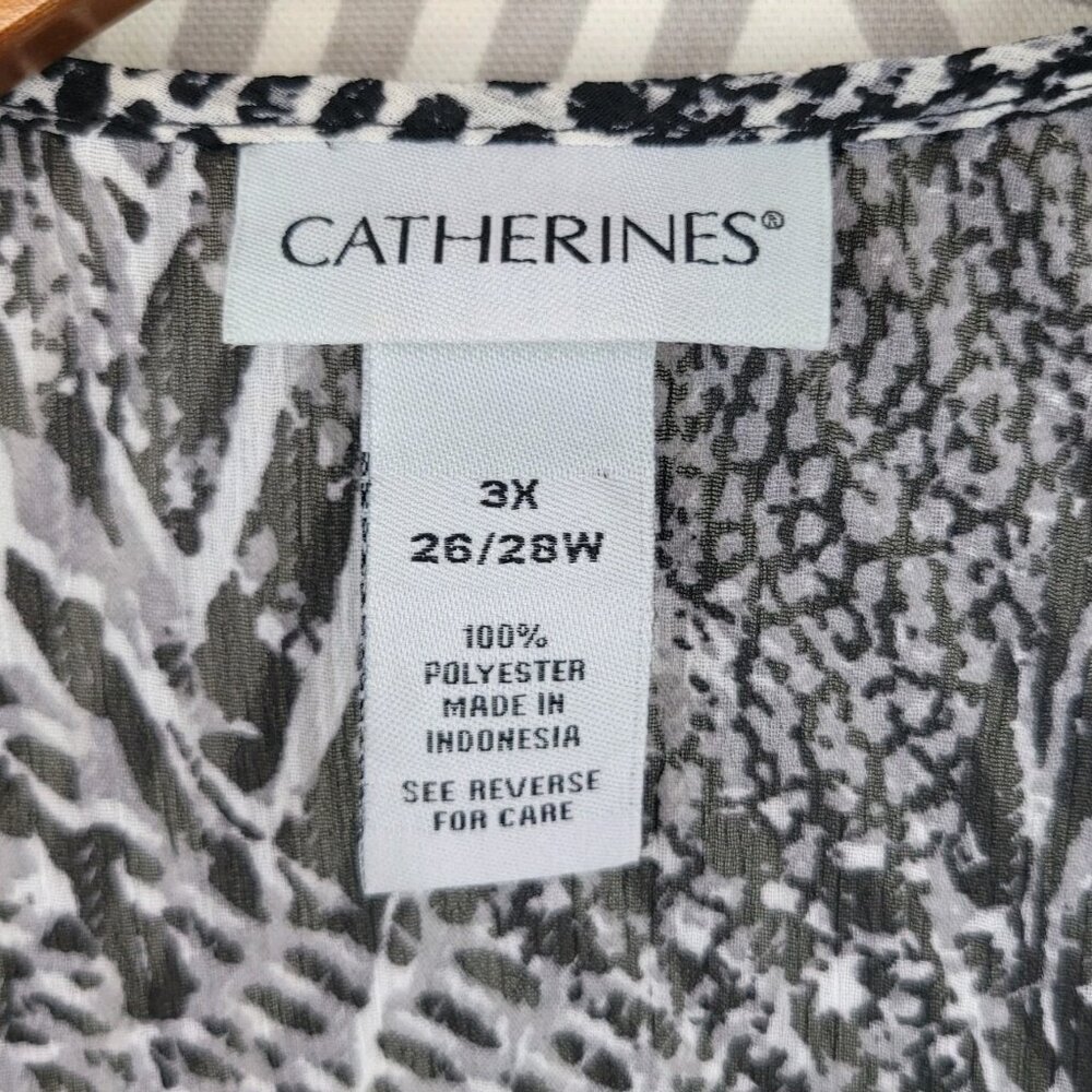 Catherines Plus Size 3x Mesh Jacket Open Front Ru… - image 5